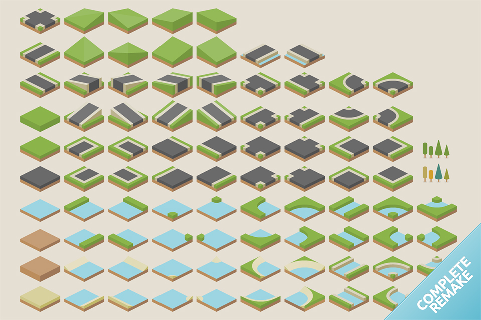 kenney-isometric-road-assets-cc0 preview