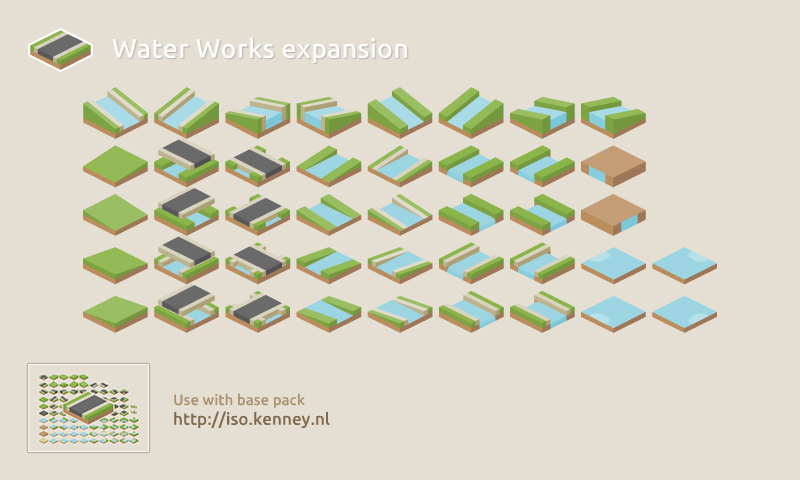 kenney-isometric-road-assets-cc0 preview