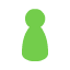 library/items-tools-weapons/kenney-boardgame-pack-cc0/PNG/Pieces (Green)/pieceGreen_single01.png